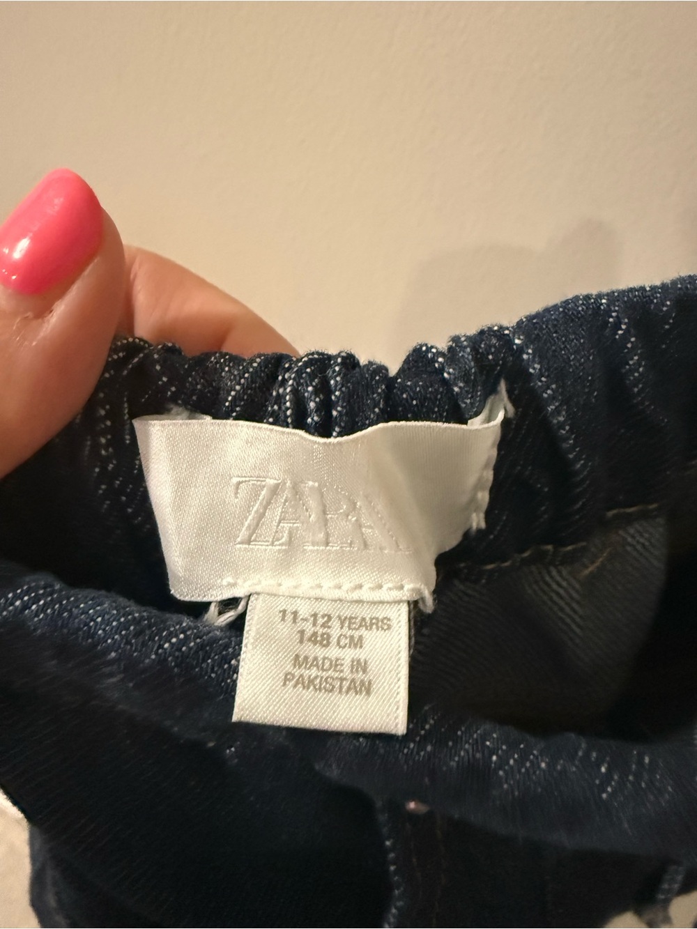 ZARA Girls Fluid Jogger Wide Leg Jeans – Size 11–12 Years (148 cm) – NWT - Picture 2 of 5